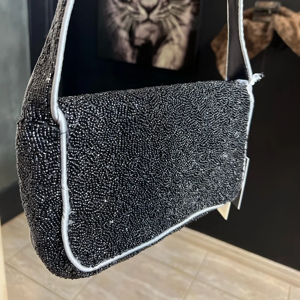 ☠️🖤MADE IN INDIA, VIRAL Skull Beaded Shoulder Bag🖤☠️NWT